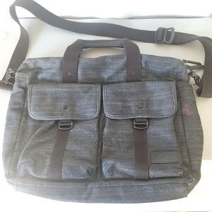 Rare Vintage Tumi T-tech Denim Laptop Messenger Bag Lots of Storage